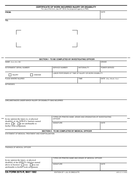 Download da 2675-R Form