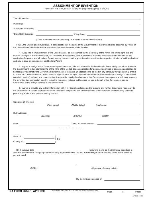 Download da 2874-R Form