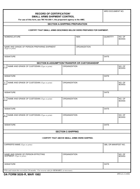 Download da 5026-R Form