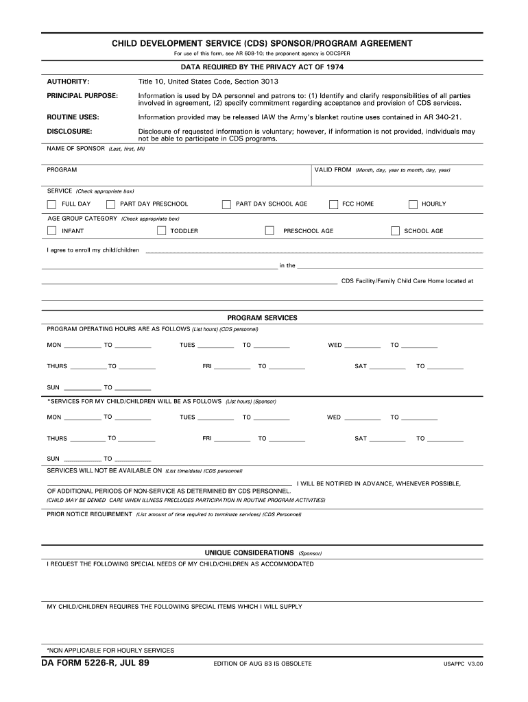 Download da 5226-R Form