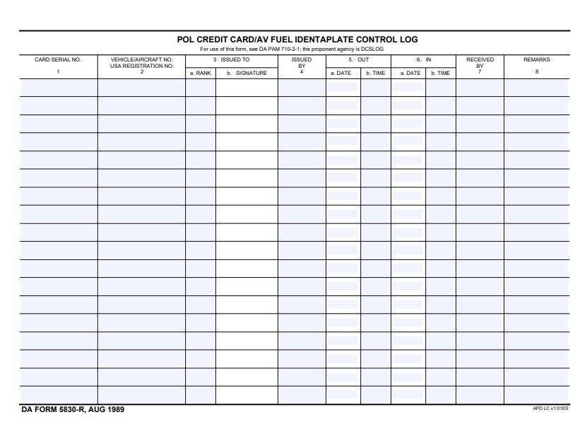 Download da 5830-R Form