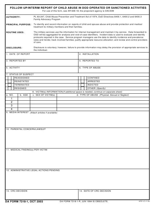 Download da 7318-1 Form