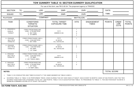 Download da 7339-R Form