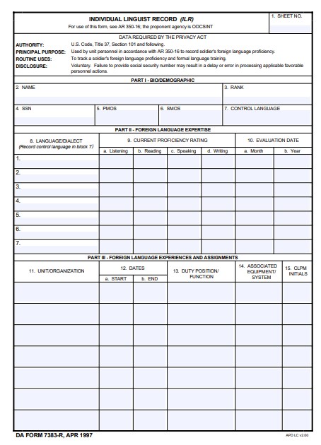 Download da 7383-R Form