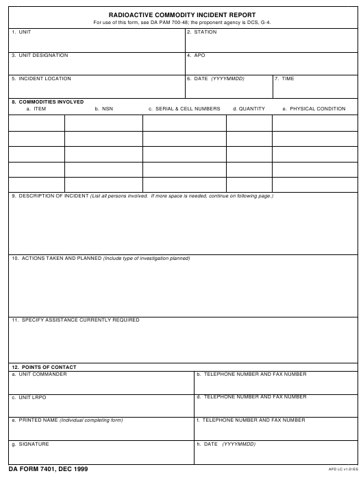 Download da 7401 Form