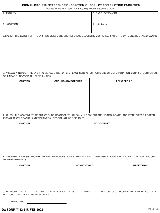 Download da 7452-8-R Form