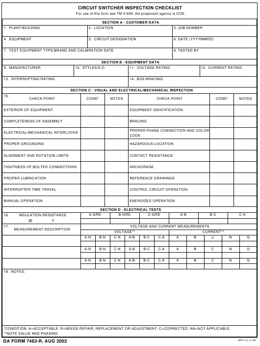 Download da 7463-R Form