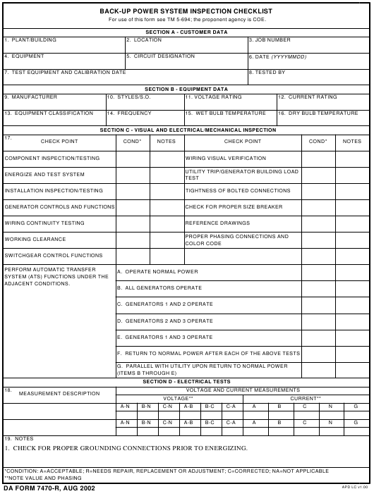 Download da 7470-R Form