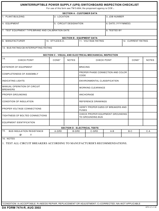 Download da 7474-R Form