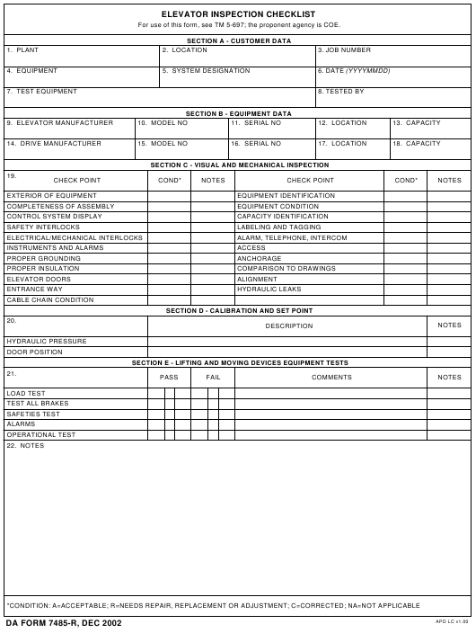 Download da 7485-R Form