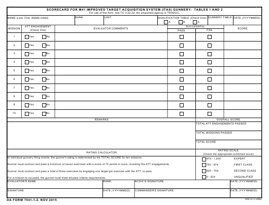 Download da 7541-1-2 Fillable Form | suttleandking.com