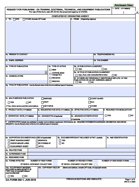 Download da 260-1 Form