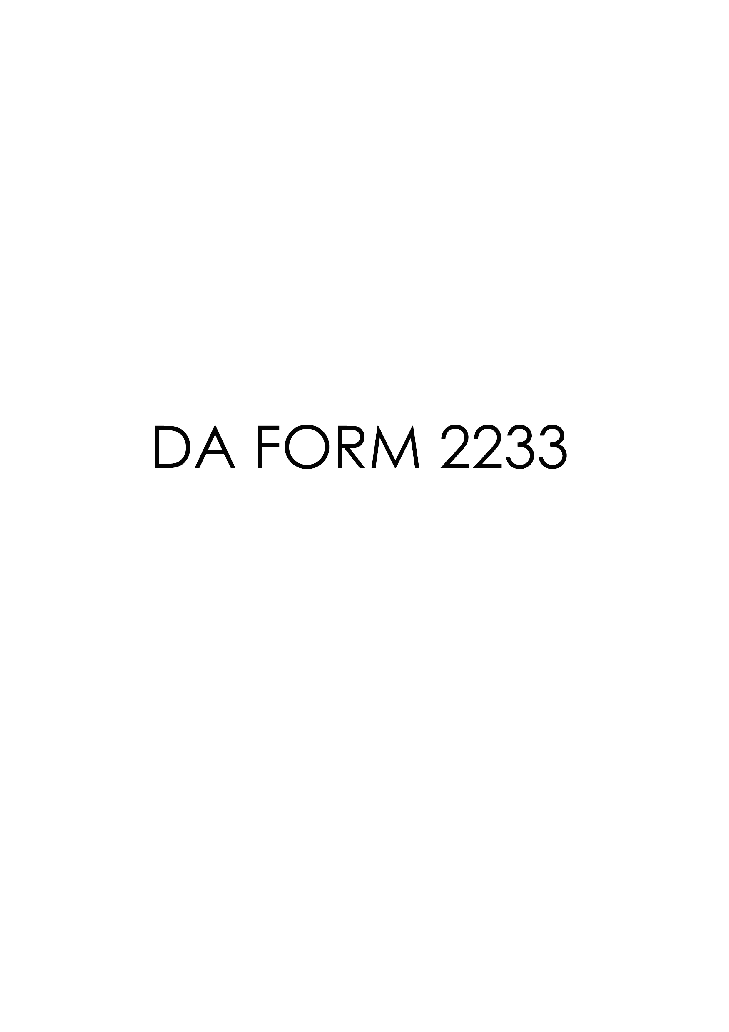 Download da 2233 Form