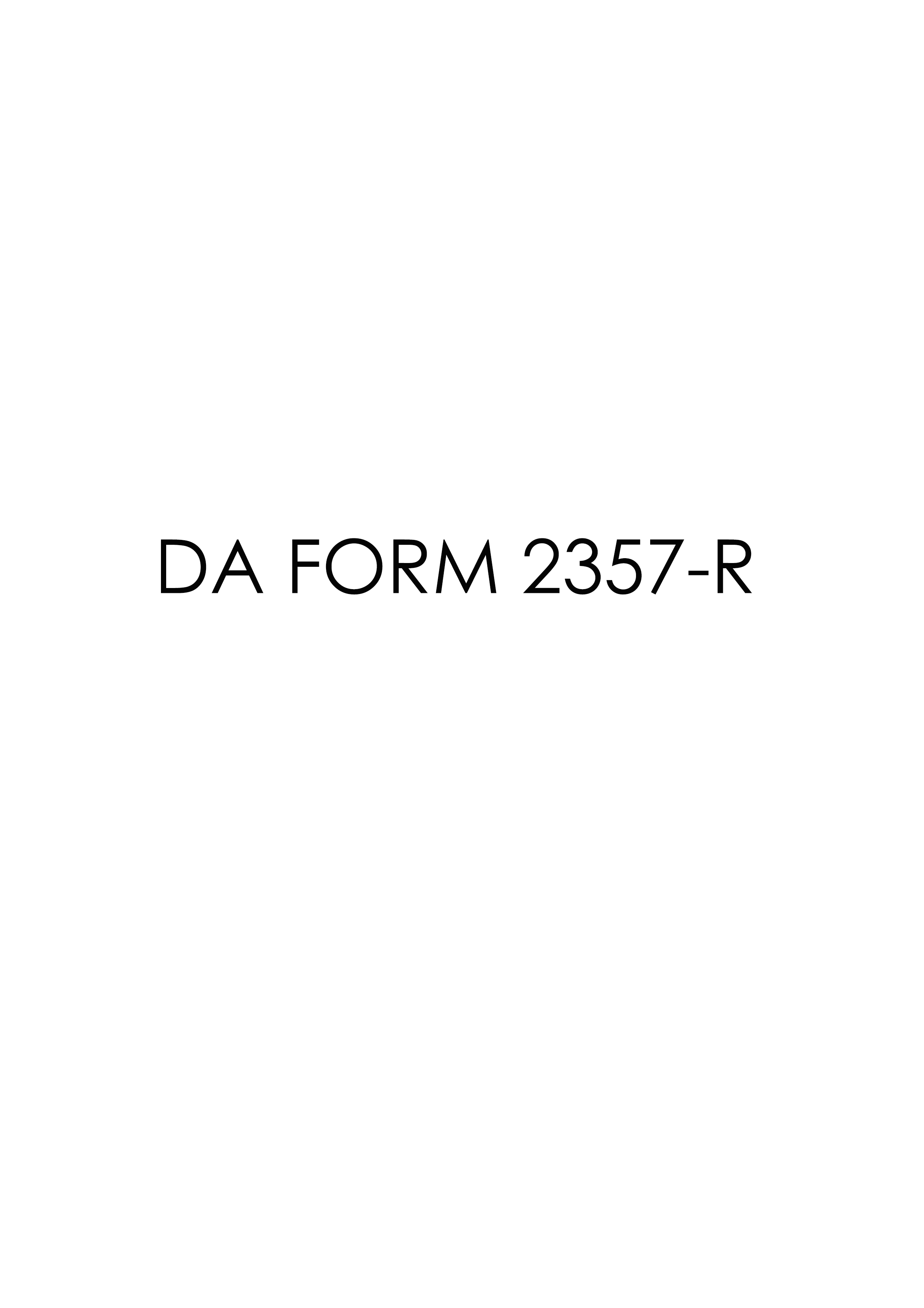 Download da 2357-R Form