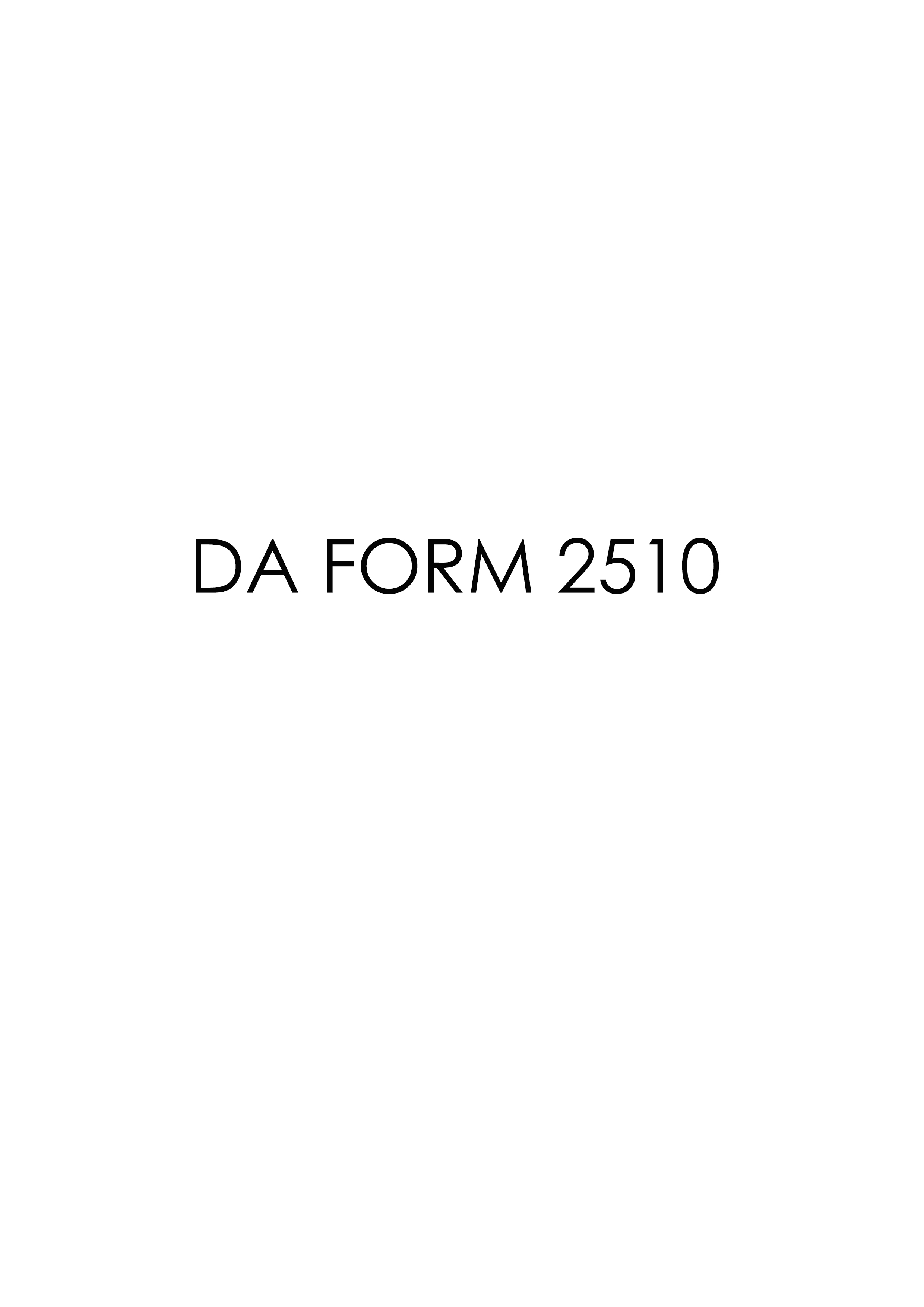 Download da 2510 Form