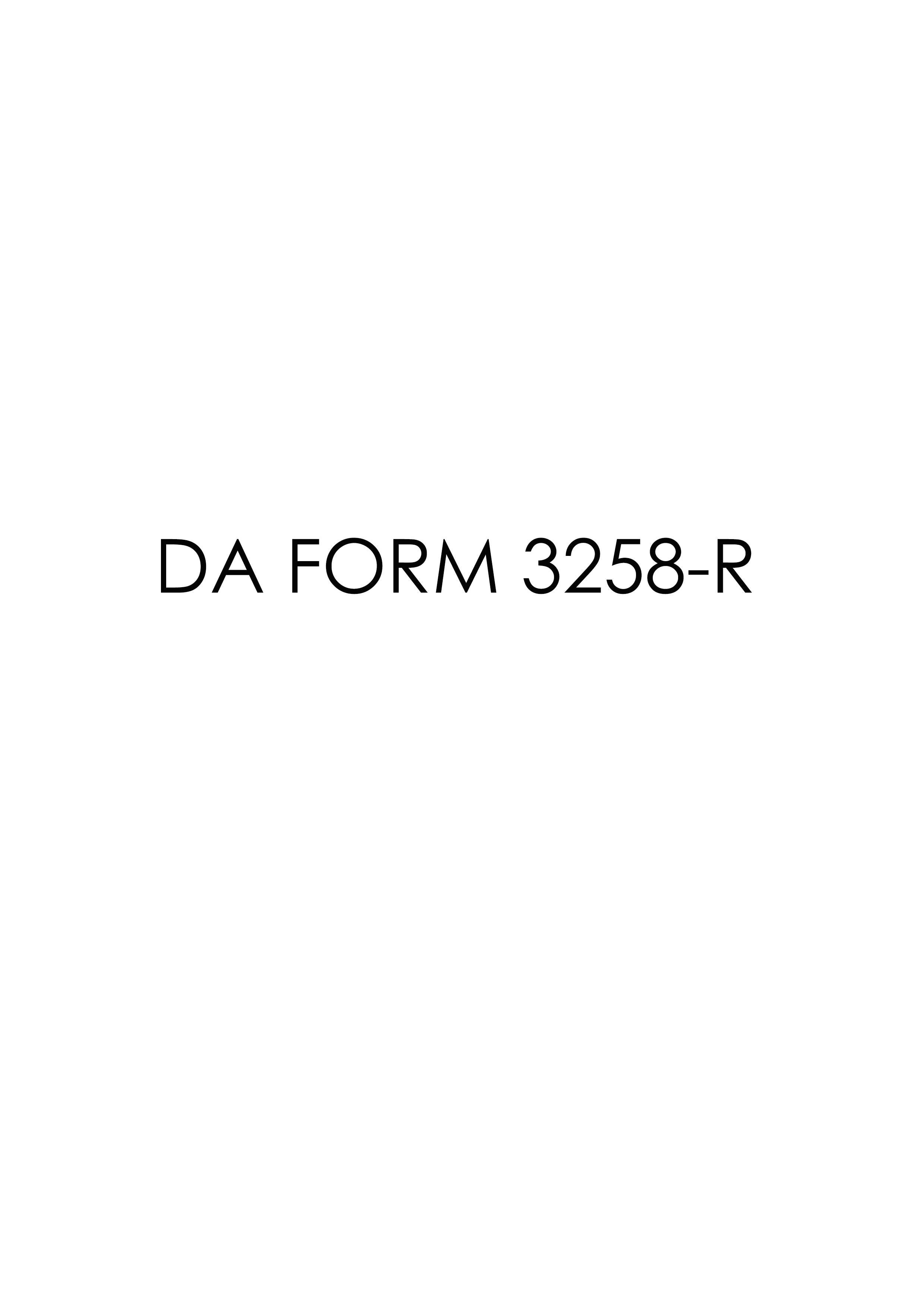 Download da 3258-R Form