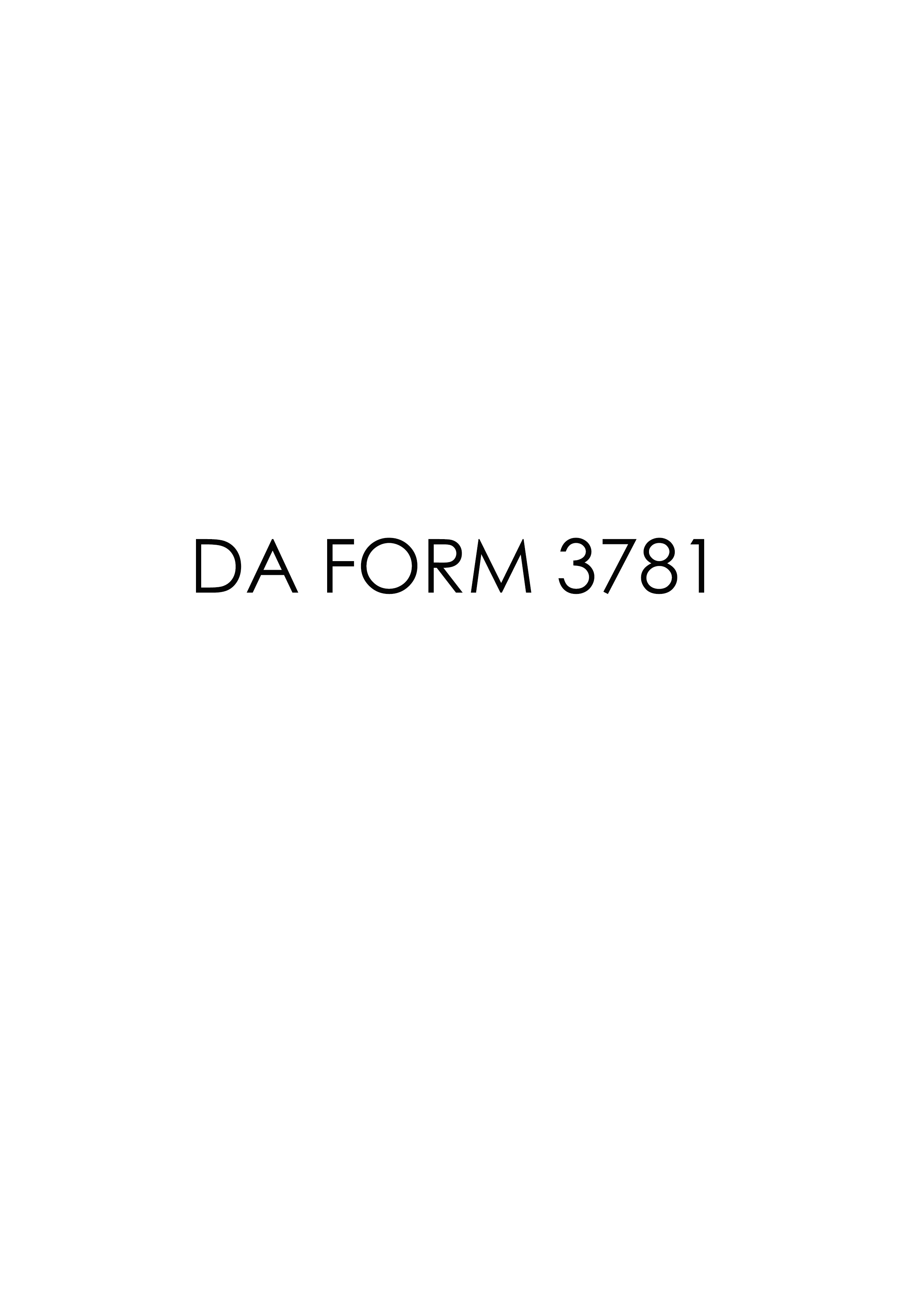 Download da 3781 Form