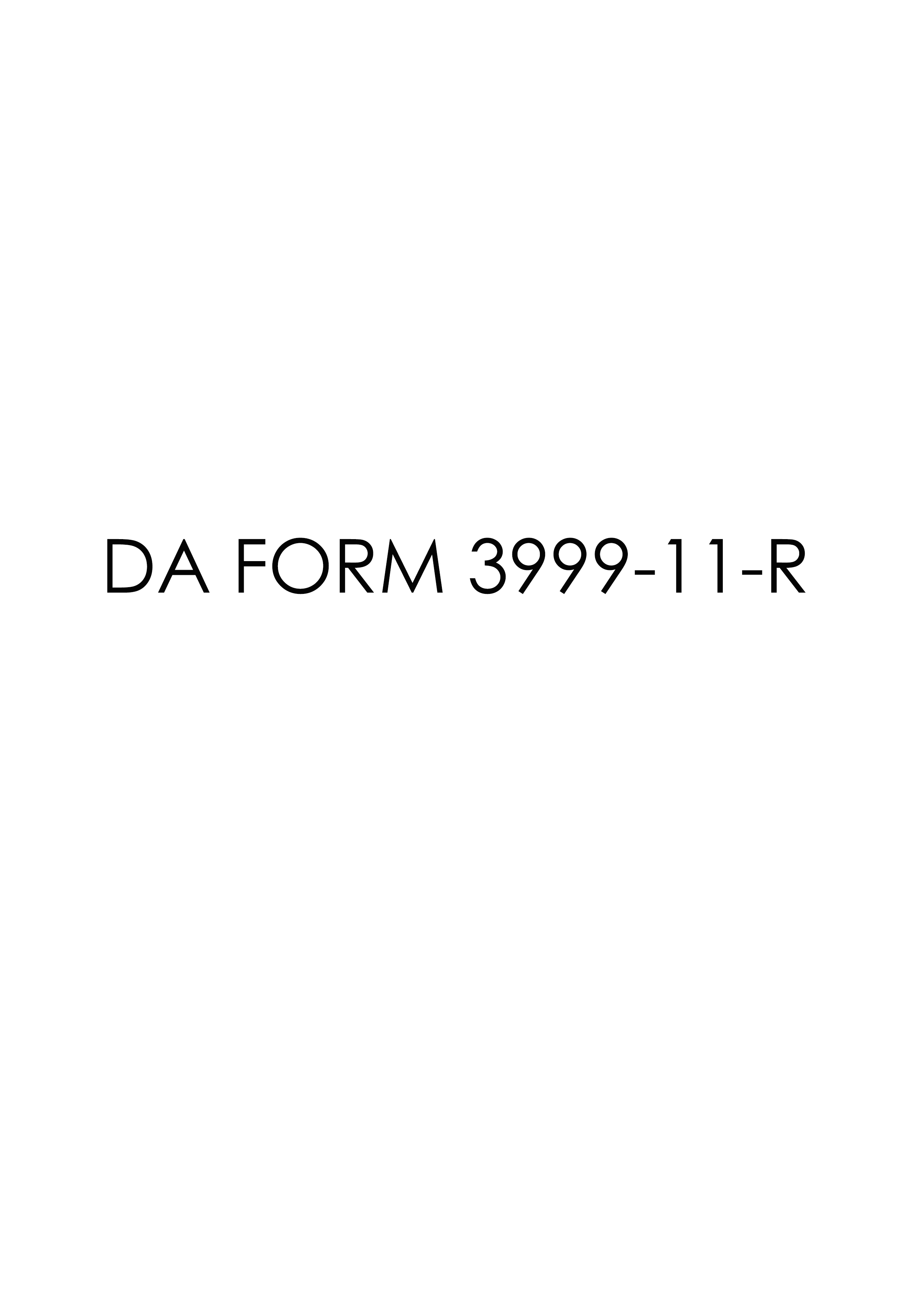 Download da 3999-11-R Form