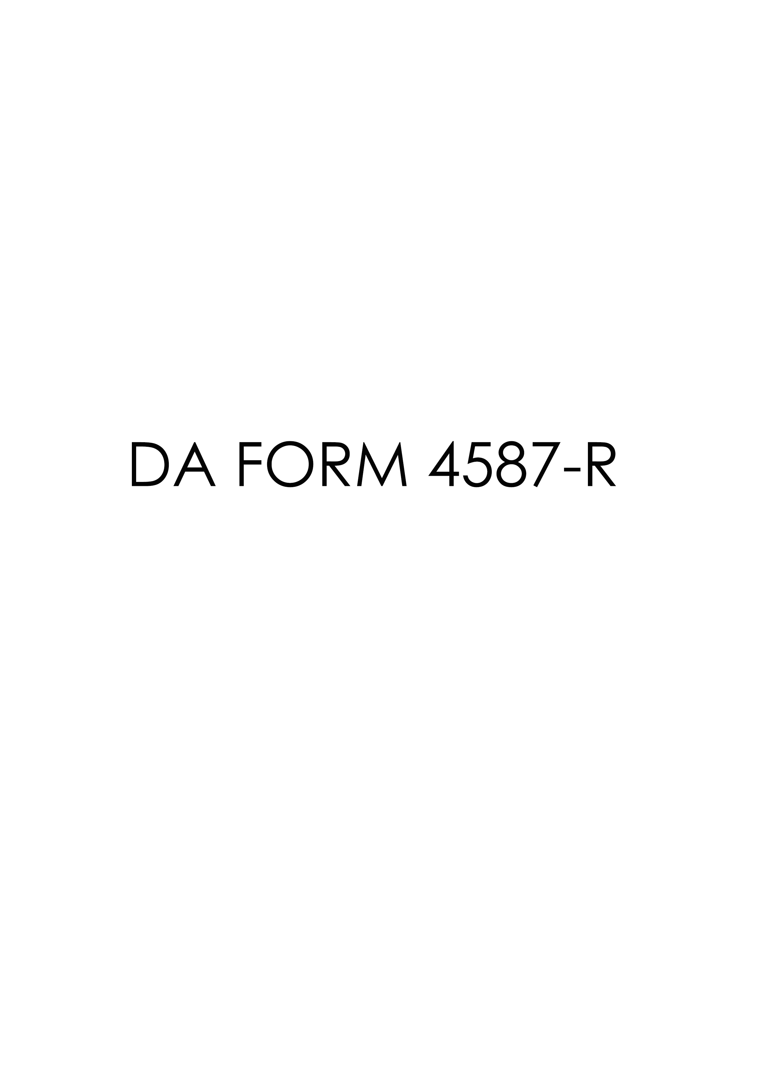 Download da 4587-R Form