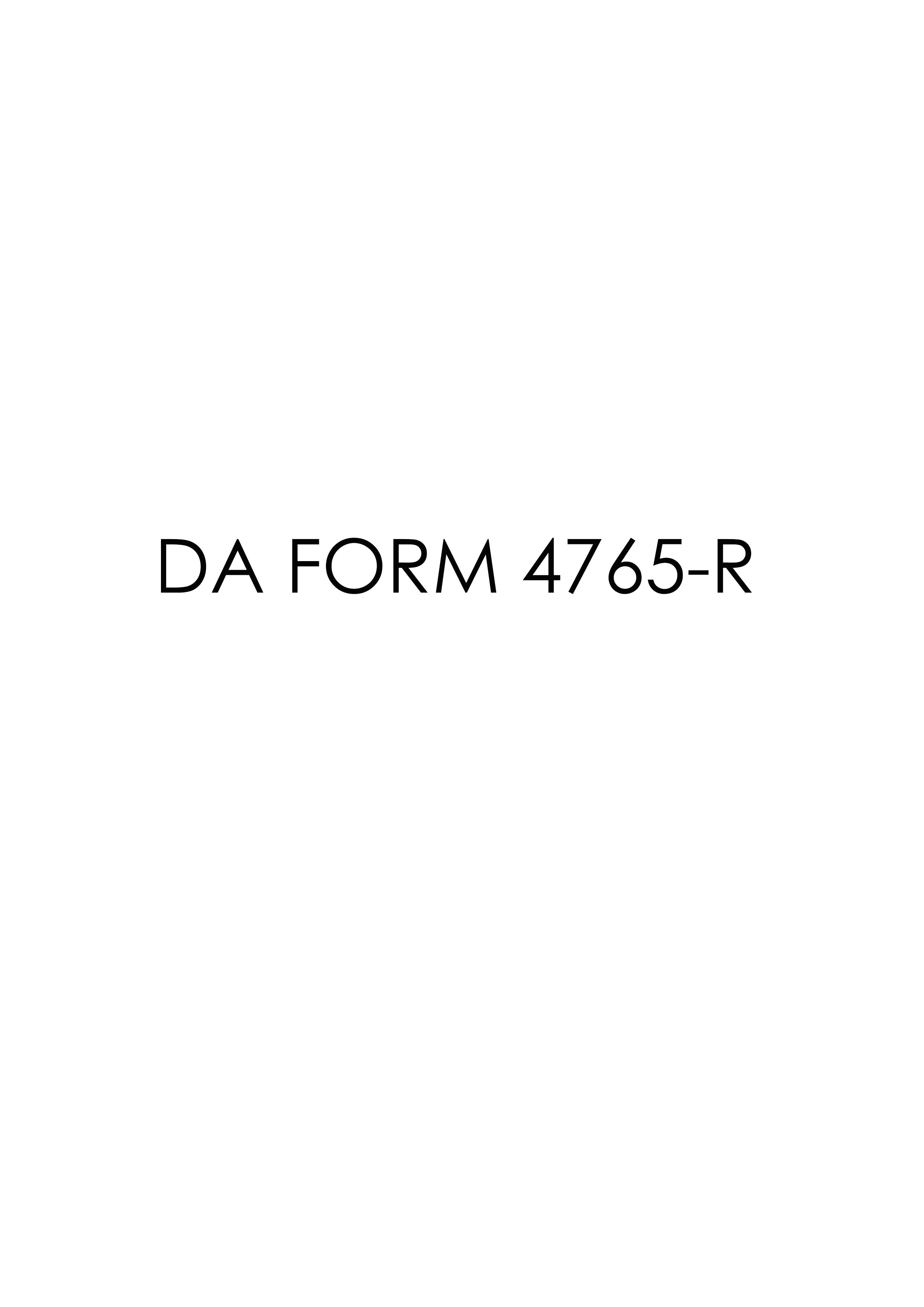 Download da 4765-R Form