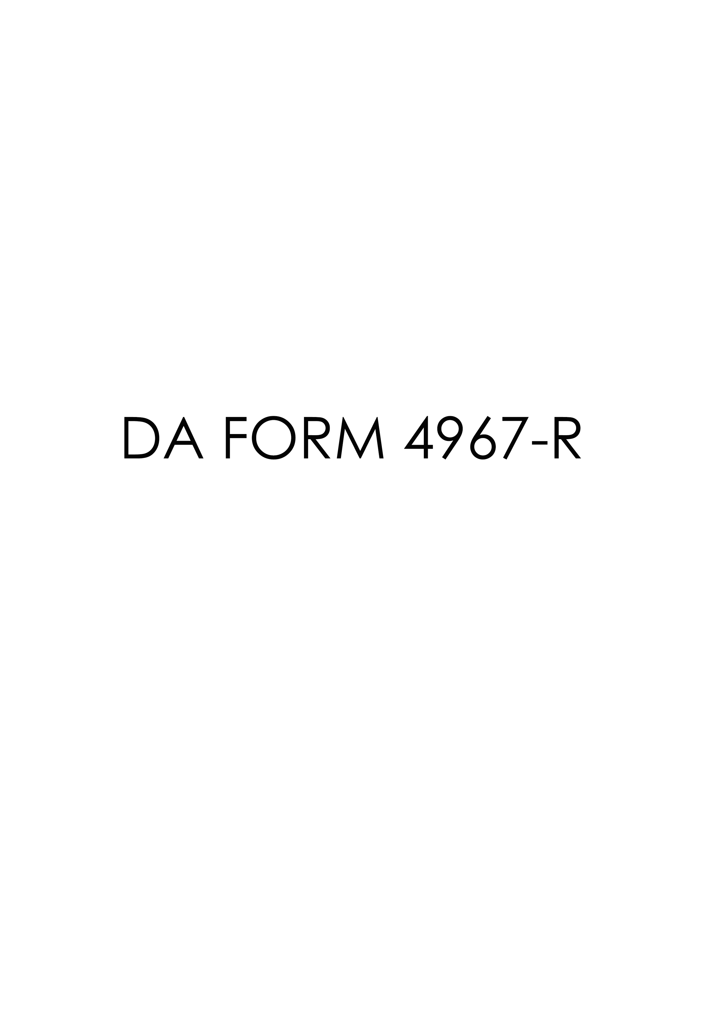 Download da 4967-R Form