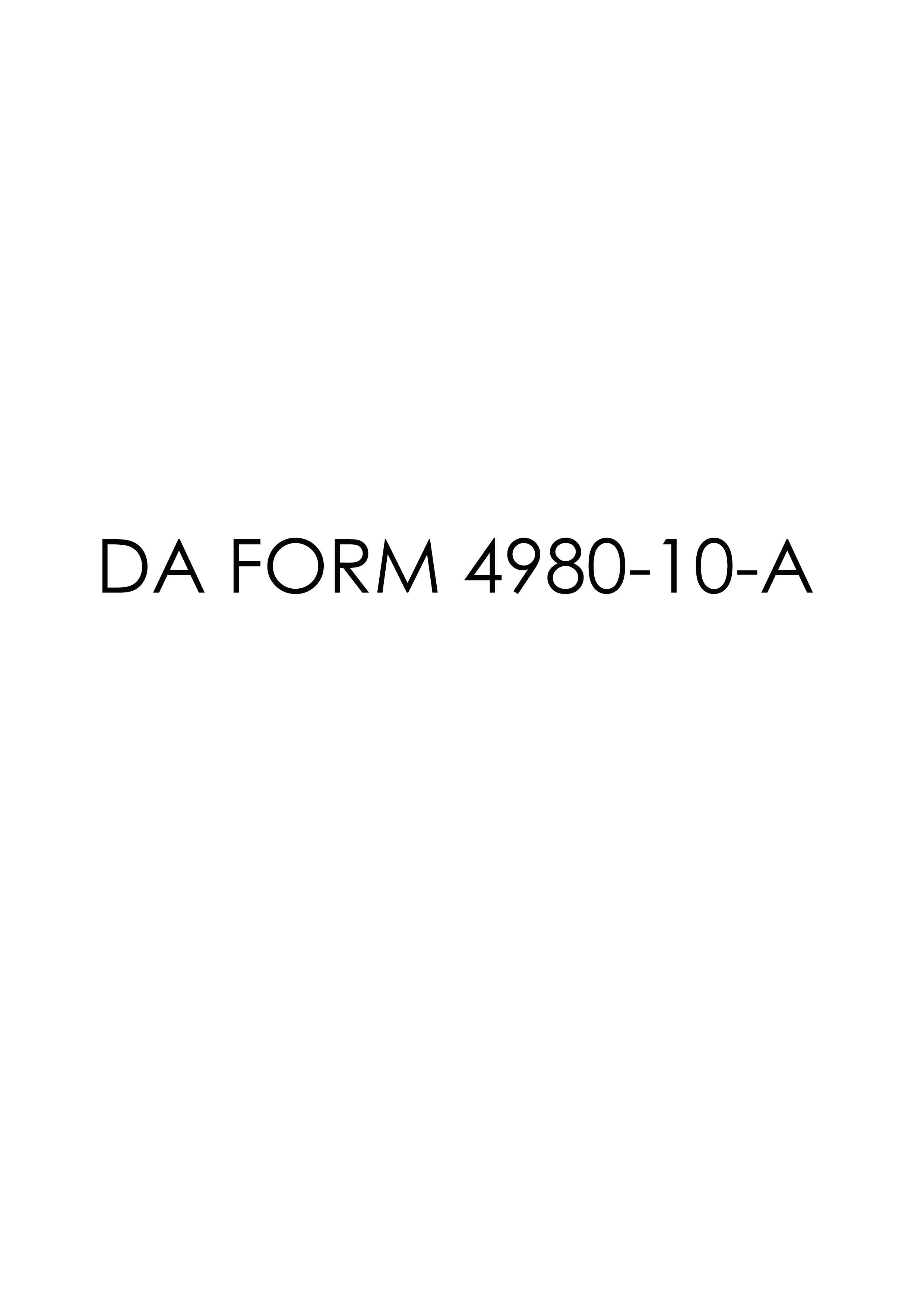 Download da 4980-10-A Form