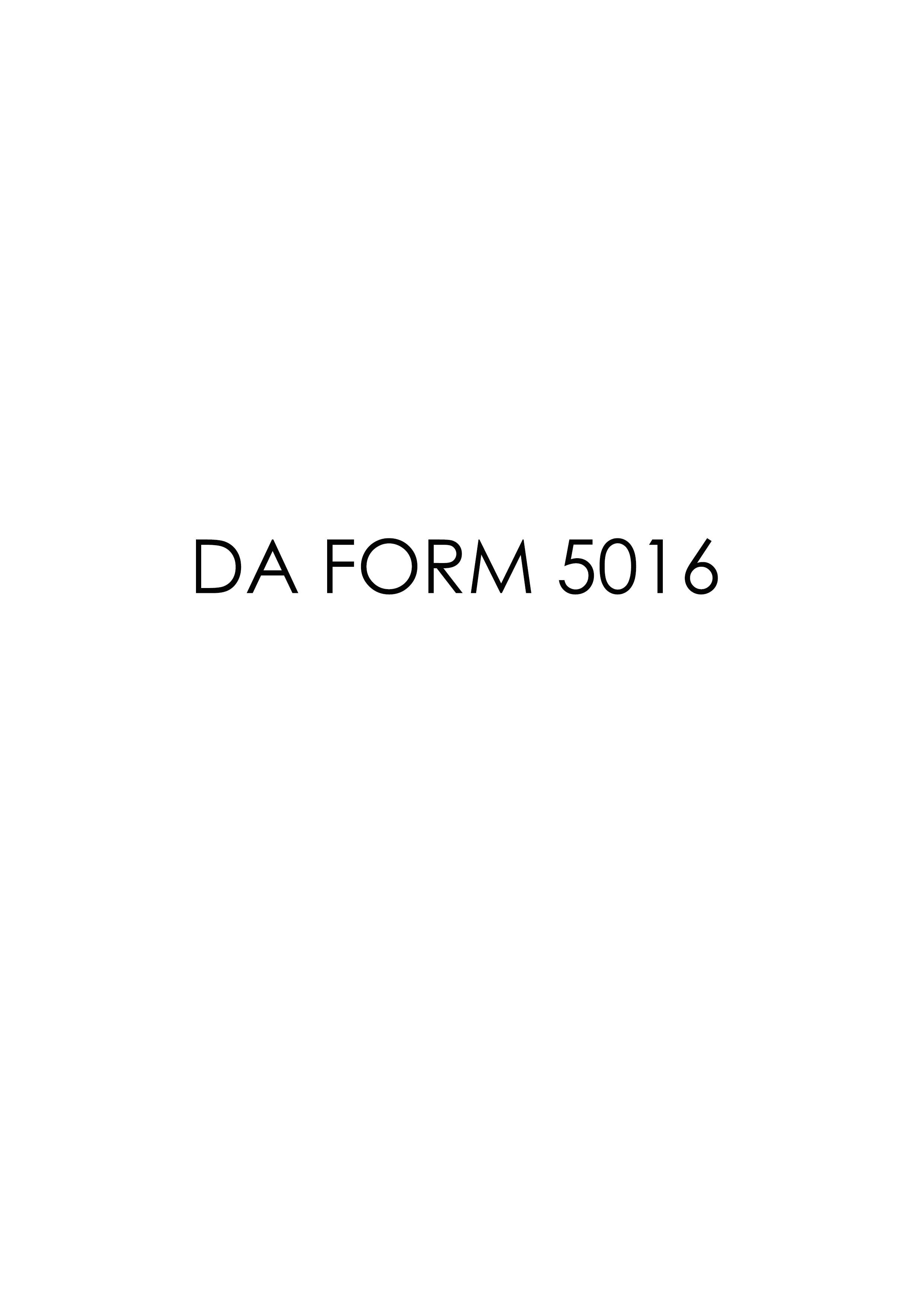 Download da 5016 Fillable Form | suttleandking.com