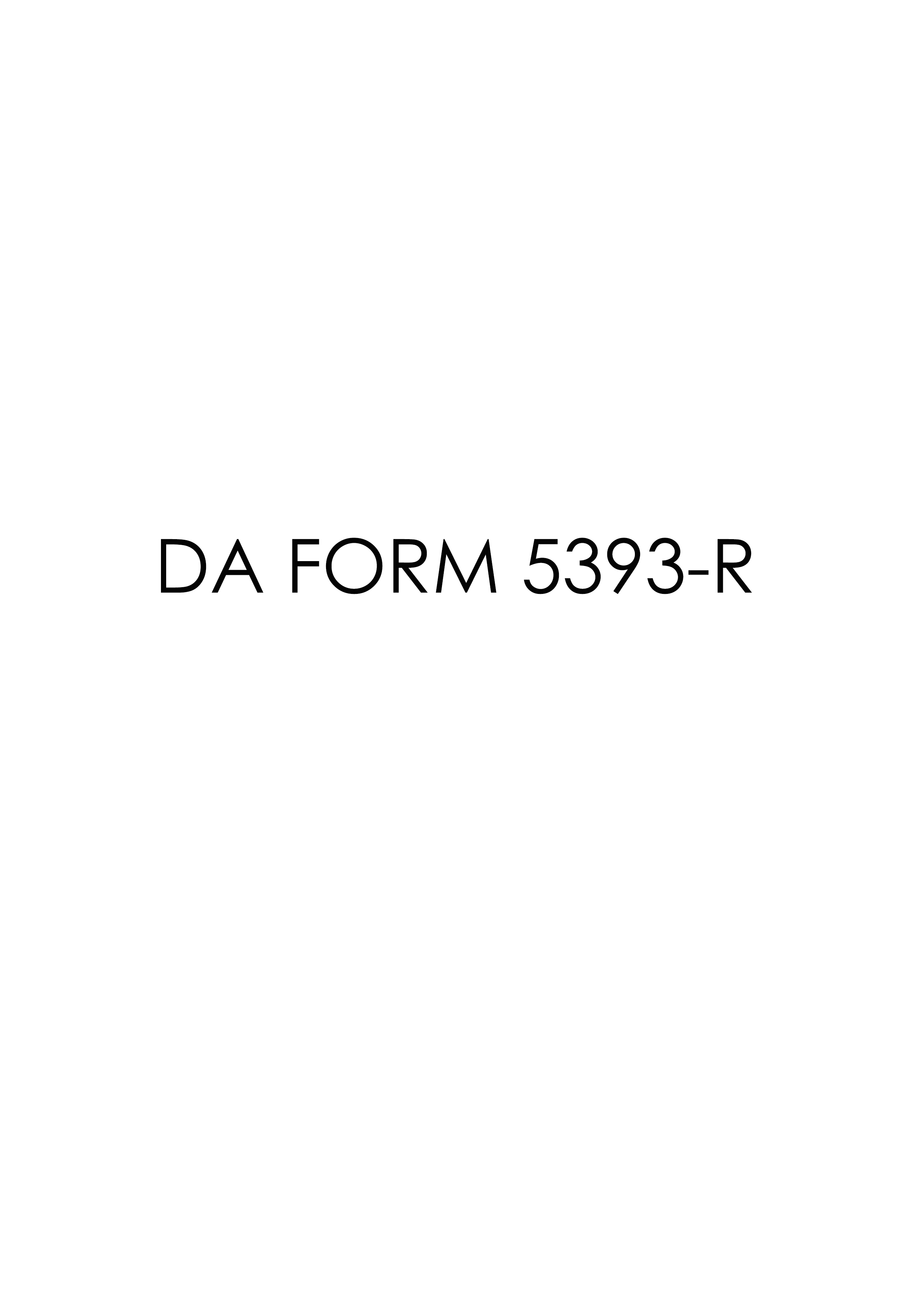 Download da 5393-R Form