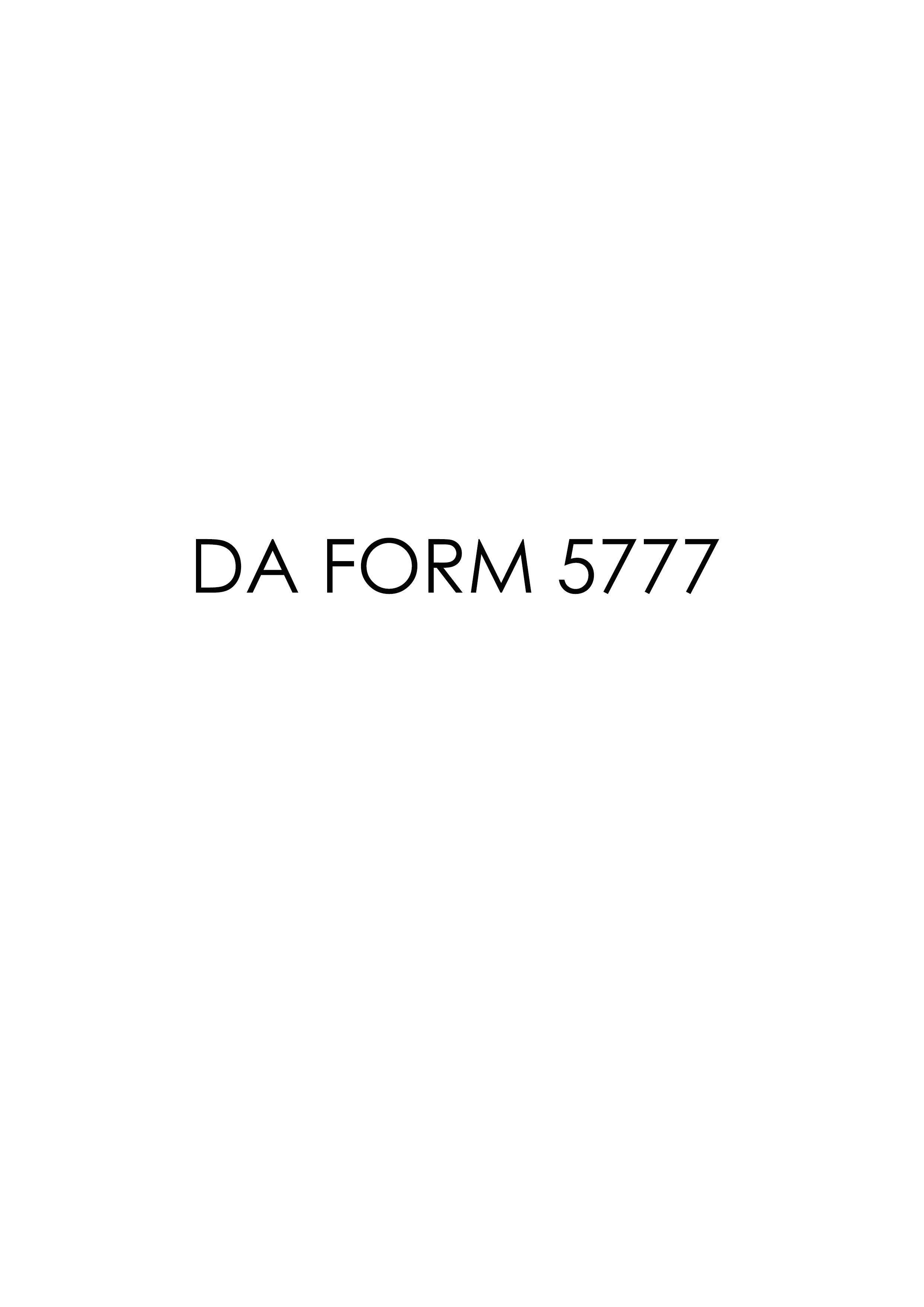 Download da 5777 Form