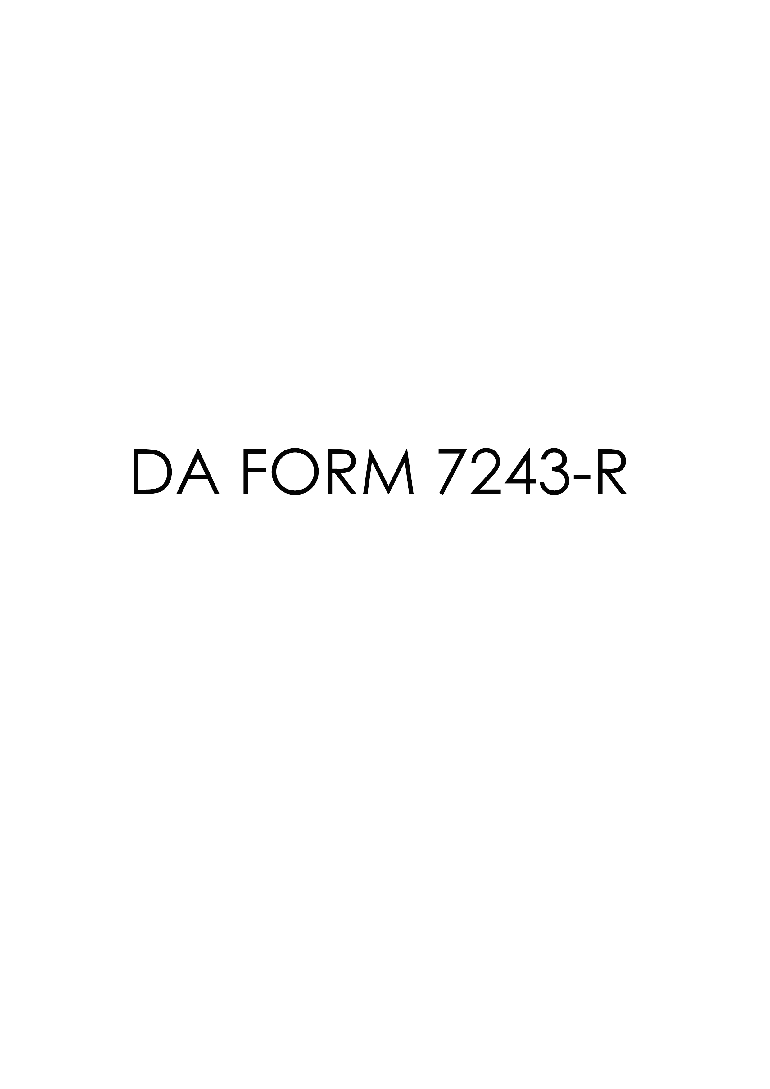 Download da 7243-R Form