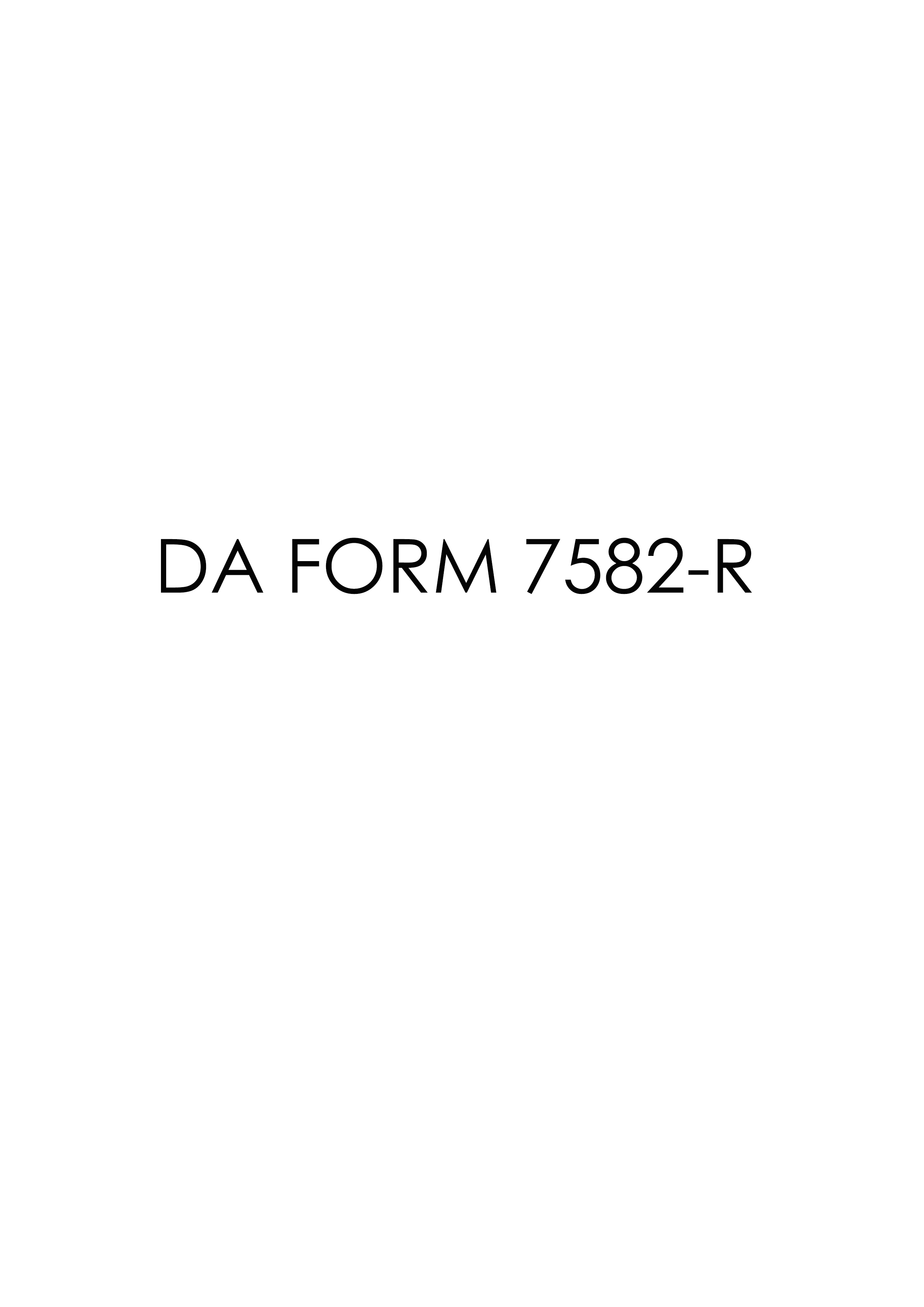 Download da 7582-R Form