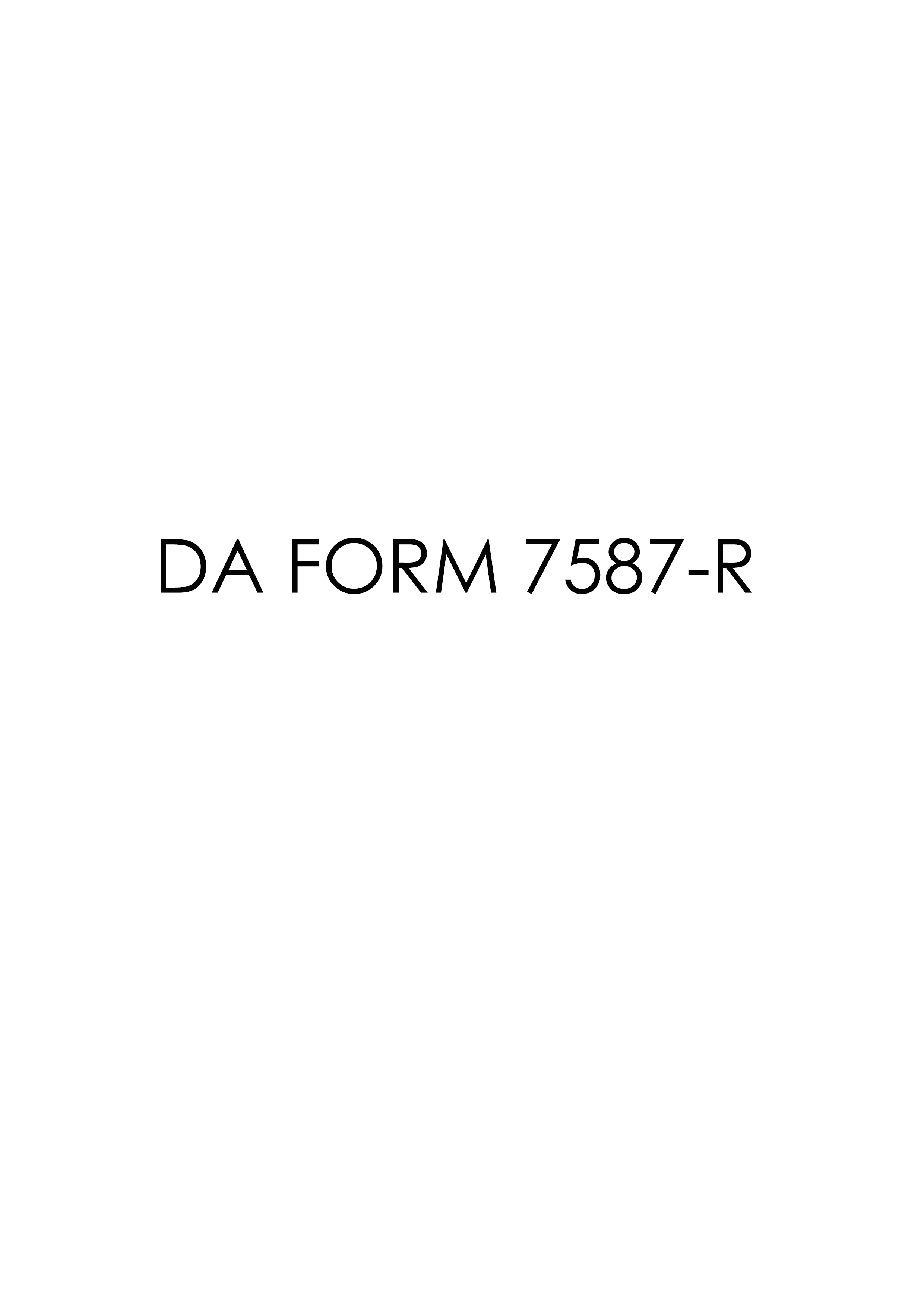 Download da 7587-R Form