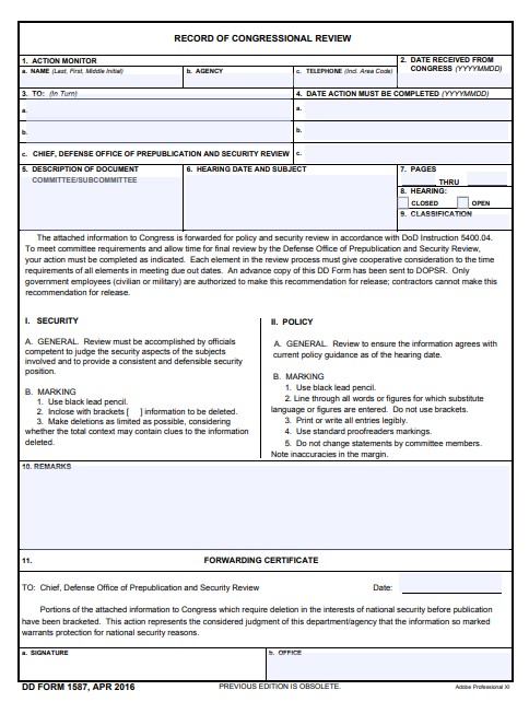 Download dd 1587 Form