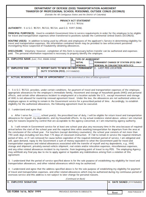 Download dd 1616 Form