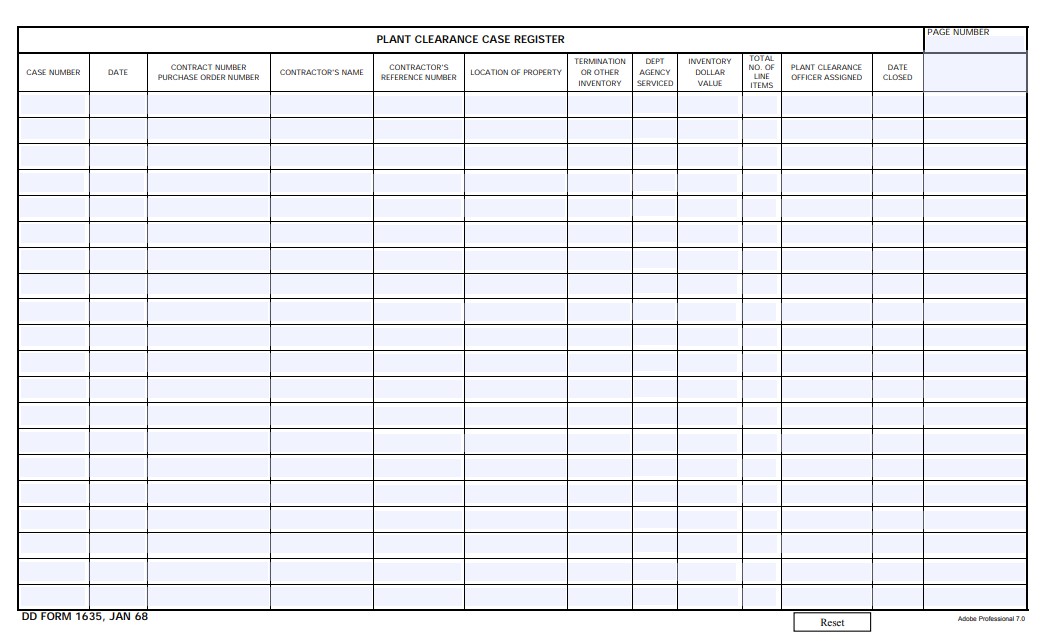 Download dd 1635 Form