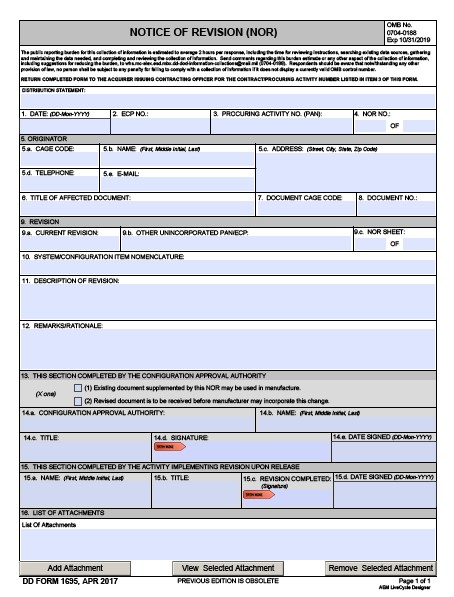 Download dd 1695 Form