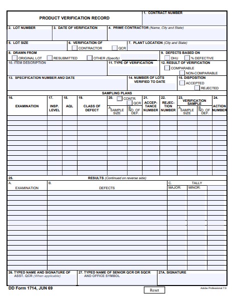 Download dd 1714 Form