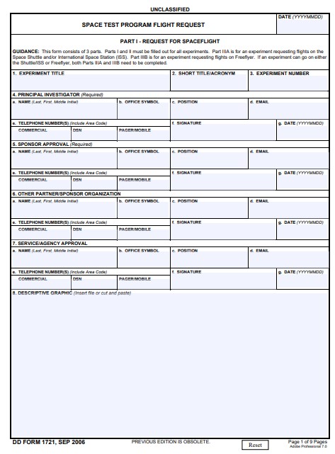 Download dd 1721 Form