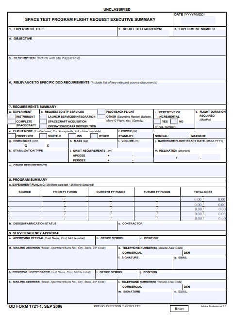 Download dd 1721-1 Form