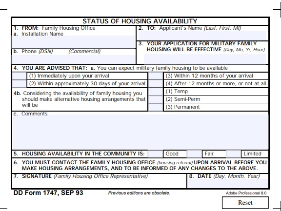 Download dd 1747 Form