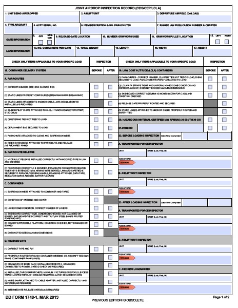 Download dd 1748-1 Form