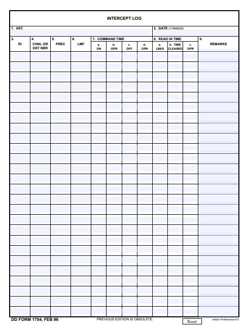 Download dd 1754 Form