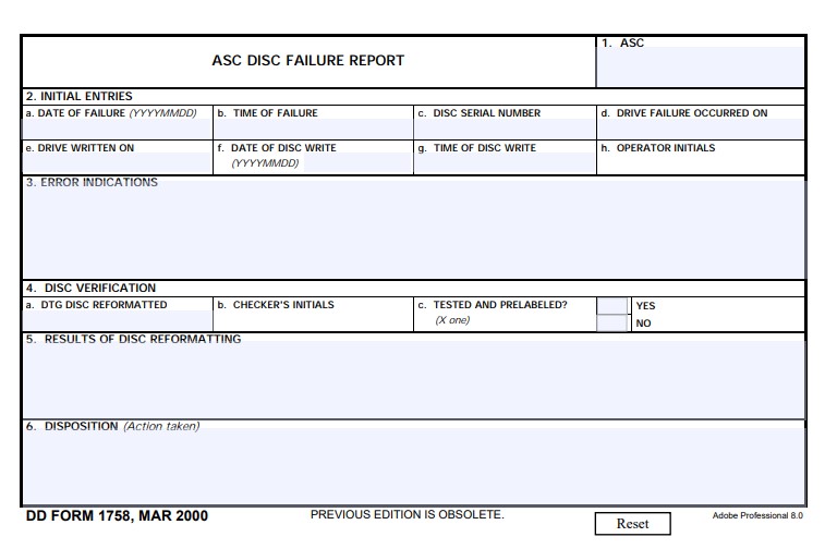 Download dd 1758 Form