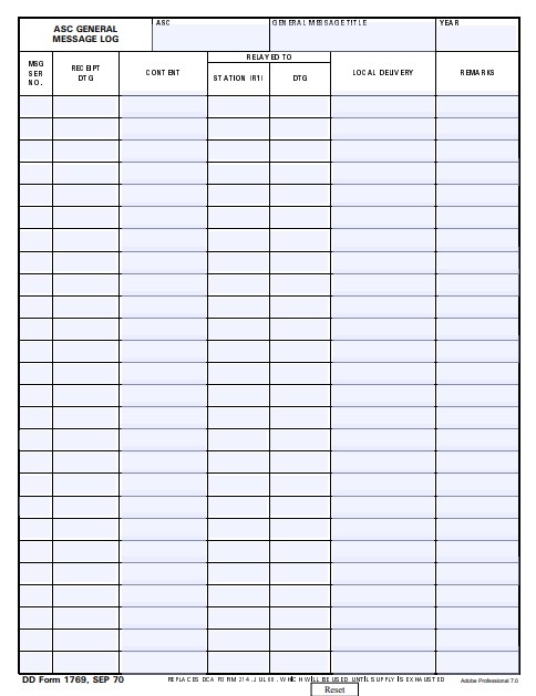 Download dd 1769 Form