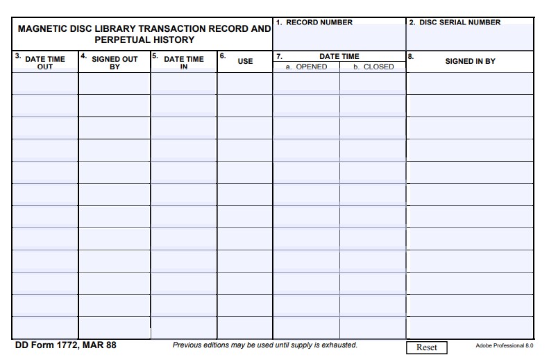 Download dd 1772 Form