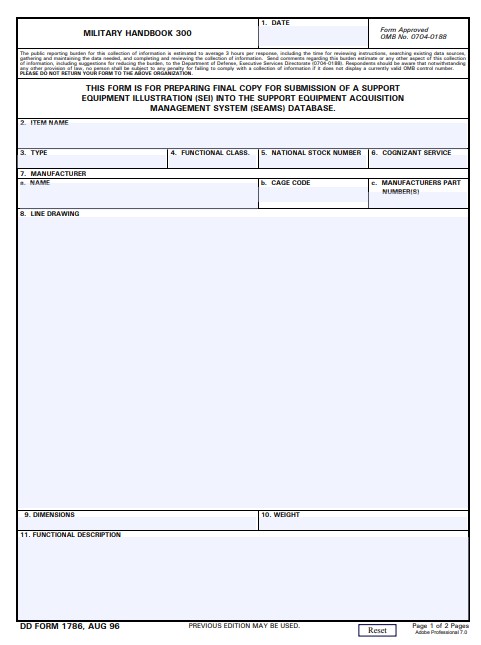 Download dd 1786 Form