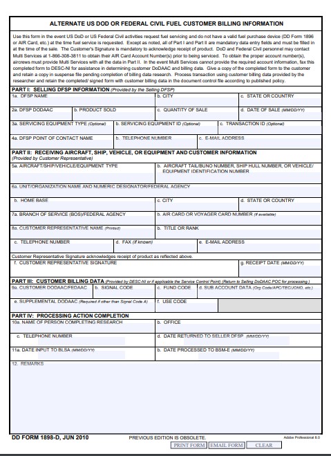 Download dd 1898-D Form