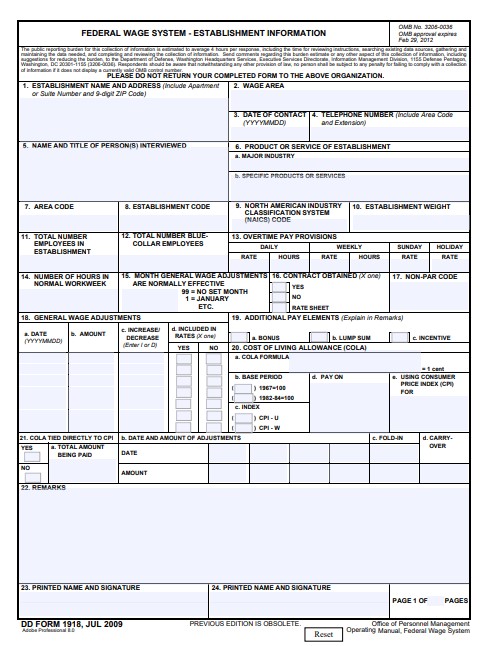 Download dd 1918 Form