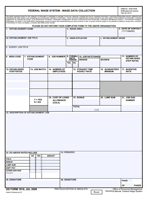 Download dd 1919 Form