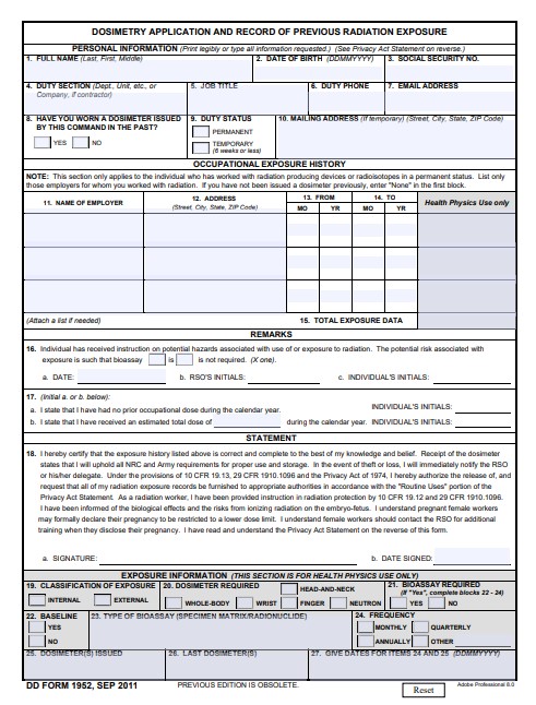 Download dd 1952 Form